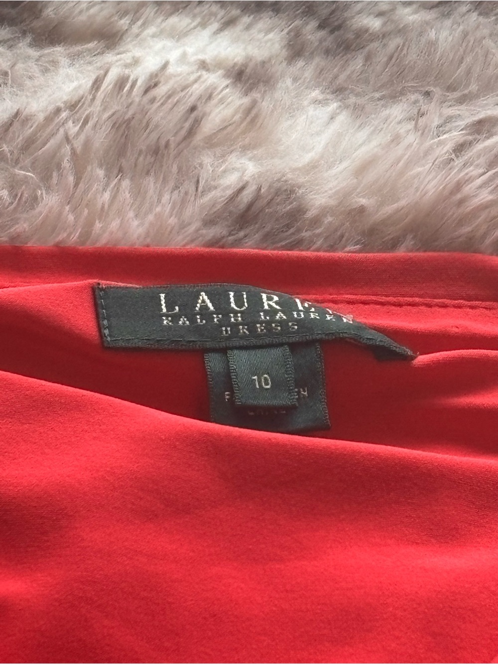 Lauren Ralph Lauren Red Sleeveless Midi Wrap Dress - Picture 3 of 6